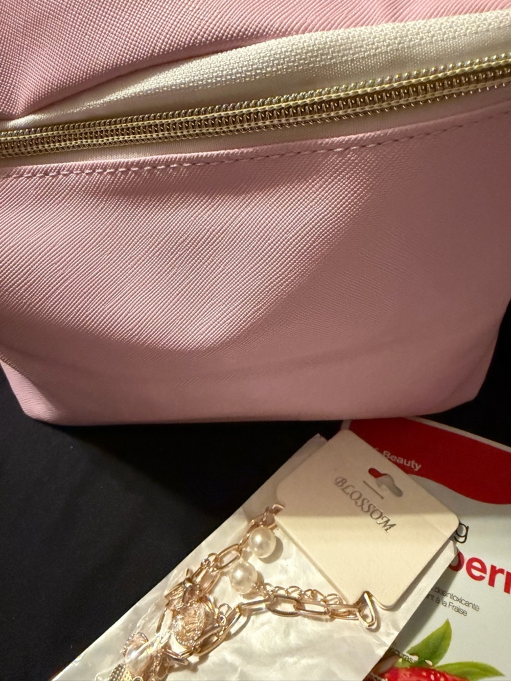 Multiples Pink Cosmetic Bag with Gold-Tone Zipper, Ed Hardy gift box and many